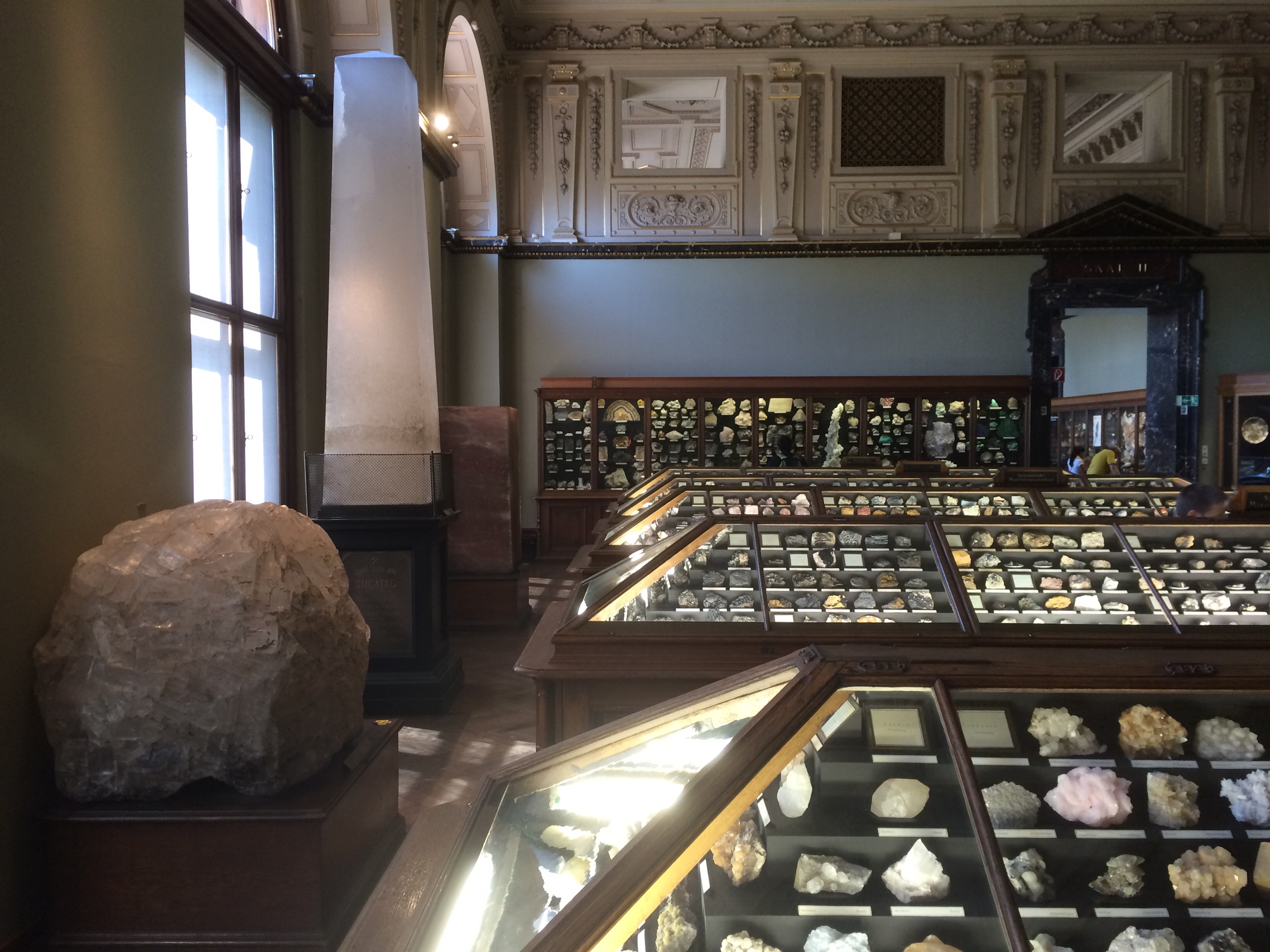 You have to love the old-style stick everything in glass cases approach.