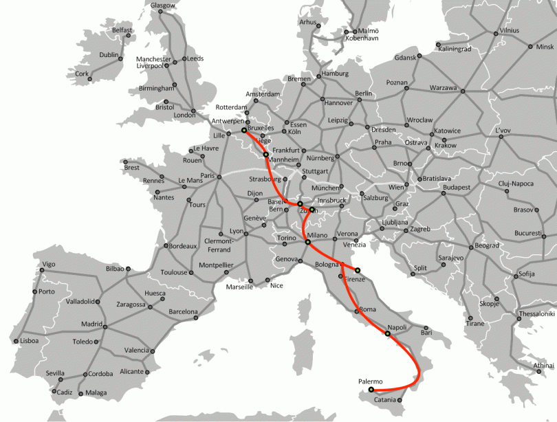 At the very least, it looks like a straight line. (Damn you San Marino!)