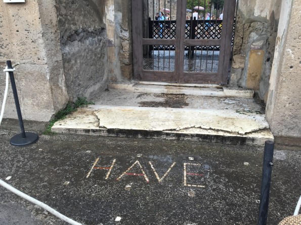 My Latin isn't the best, but even I know this is a greeting.