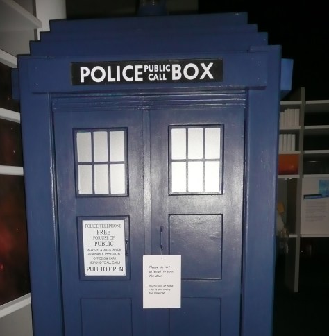 Taken in the British Library. Sadly he was busy saving the universe. Travelling by train is all very well, but travelling by Tardis...
