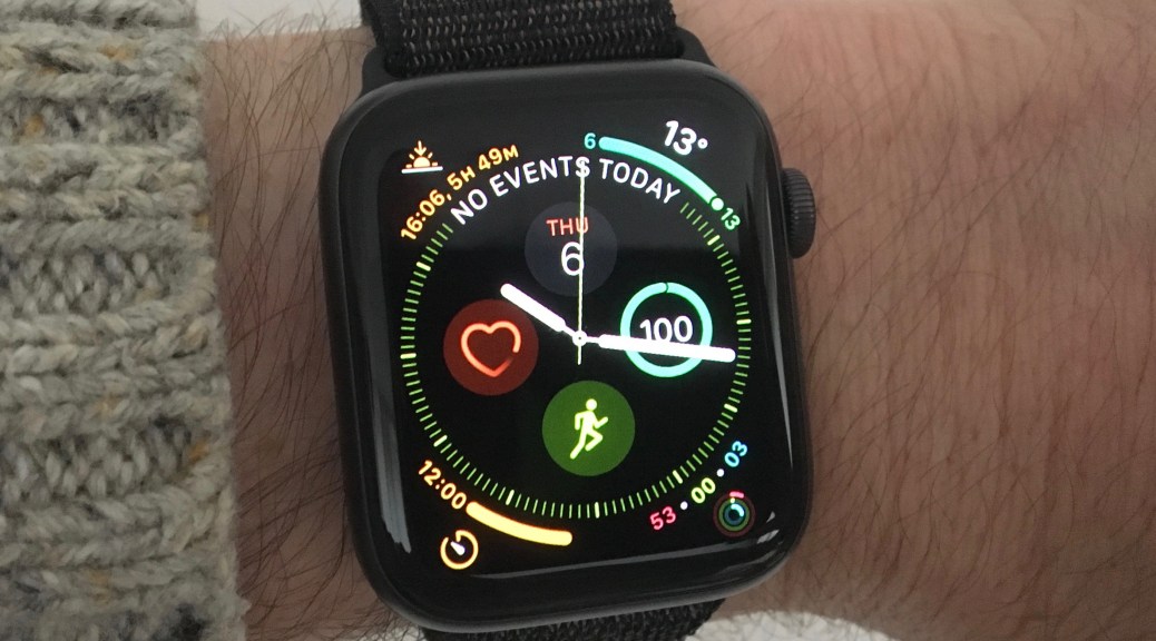 Early in the day, so not doing too well on the old activities there...