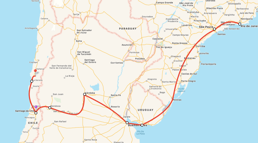 From darkness into light. A tale of two mountains.